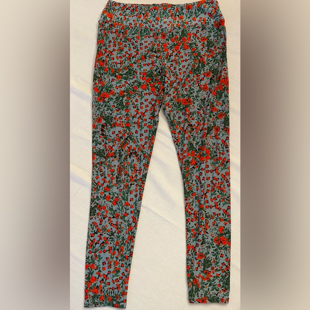LuLaRoe Women's OS Floral Leggings
